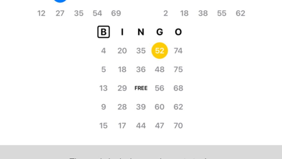 Tap Bingo screenshot