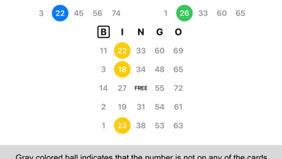 Tap Bingo screenshot