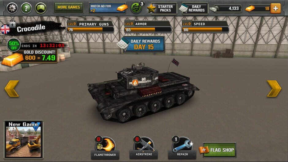 สกรีนช็อตจาก Tanks of Battle: World War 2 (รูปที่ 14)