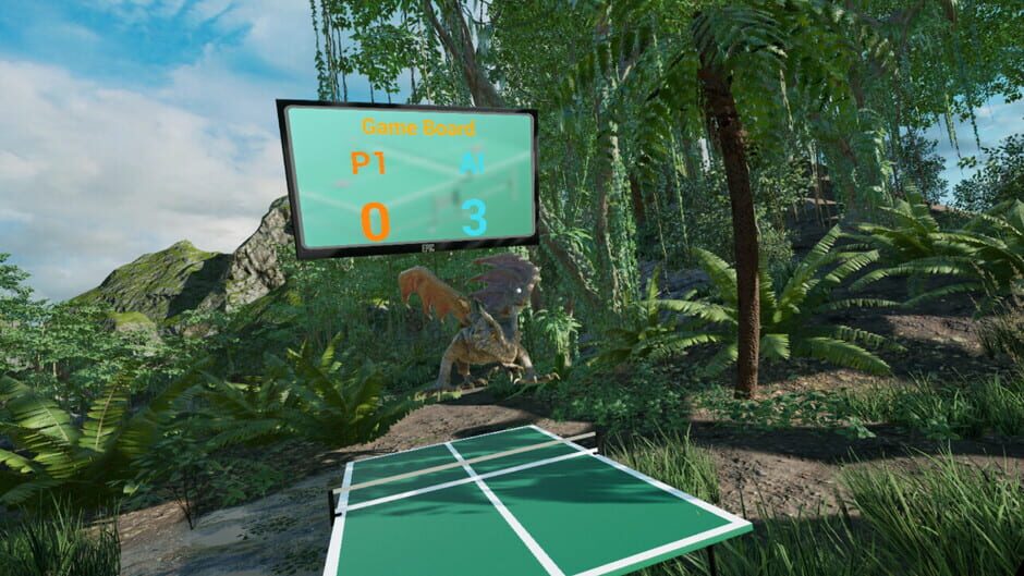 VR Dinosaur Pingpong Screenshot