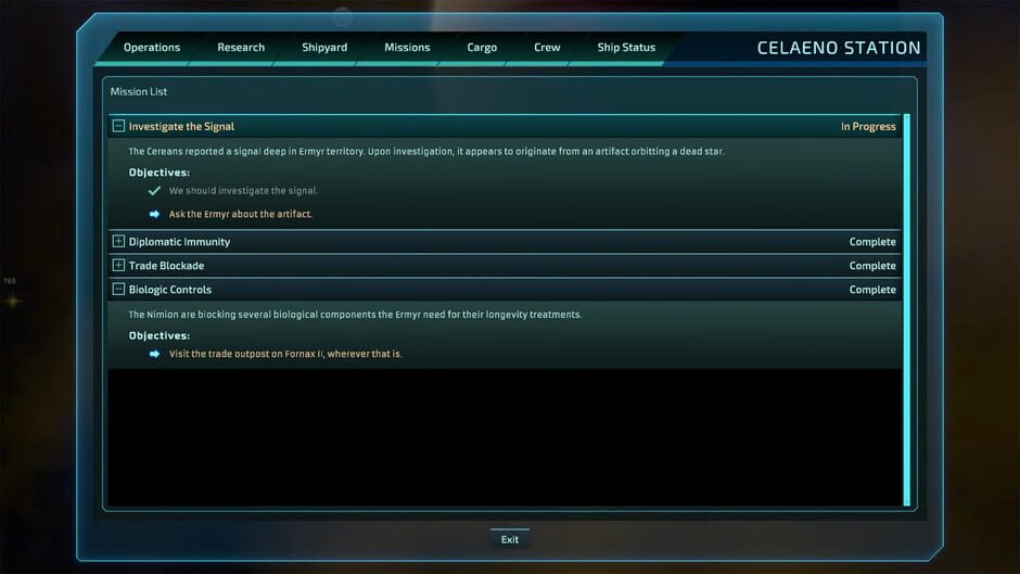 Starcom: Unknown Space Screenshot