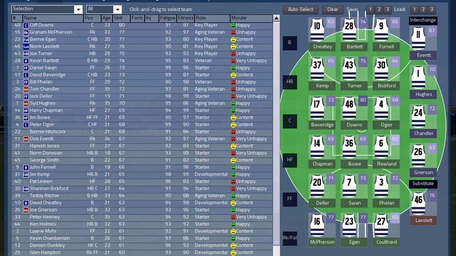 Australian Football Coach 2023 Screenshot