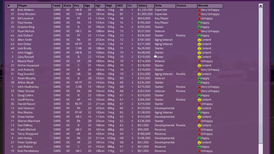 Australian Football Coach 2023 Screenshot