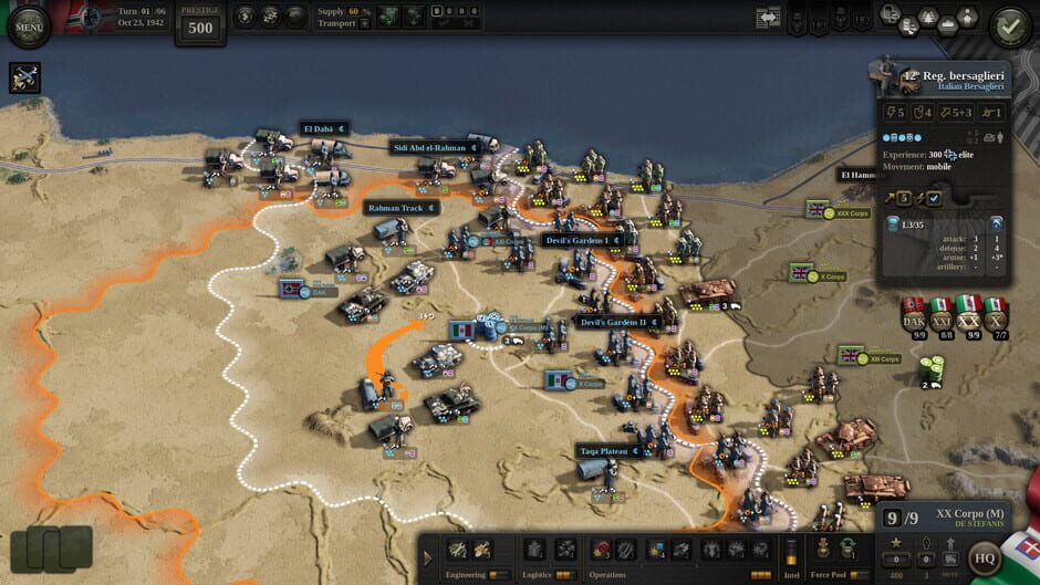 สกรีนช็อตจาก Unity of Command II: Desert Fox (รูปที่ 10)
