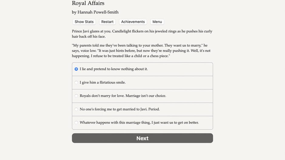 Royal Affairs Screenshot