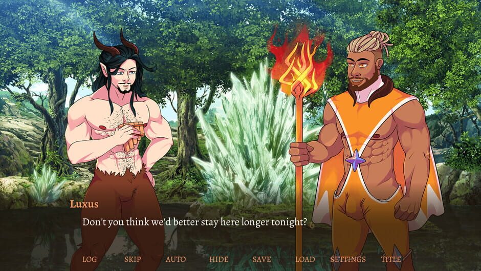 Burning Secrets: A Bara Visual Novel Screenshot