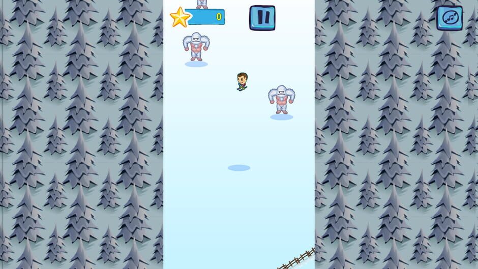 ZigZagging Ski Screenshot