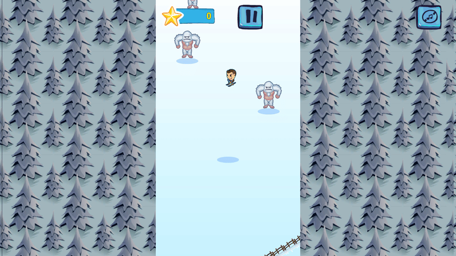 ZigZagging Ski Screenshot