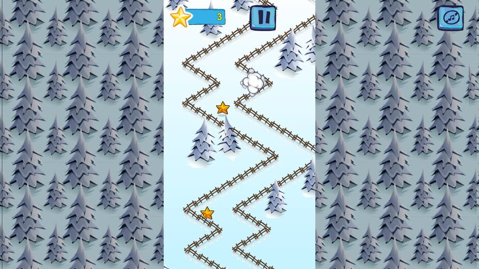 ZigZagging Ski Screenshot