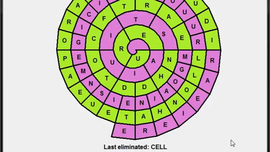 WordSpiral Screenshot