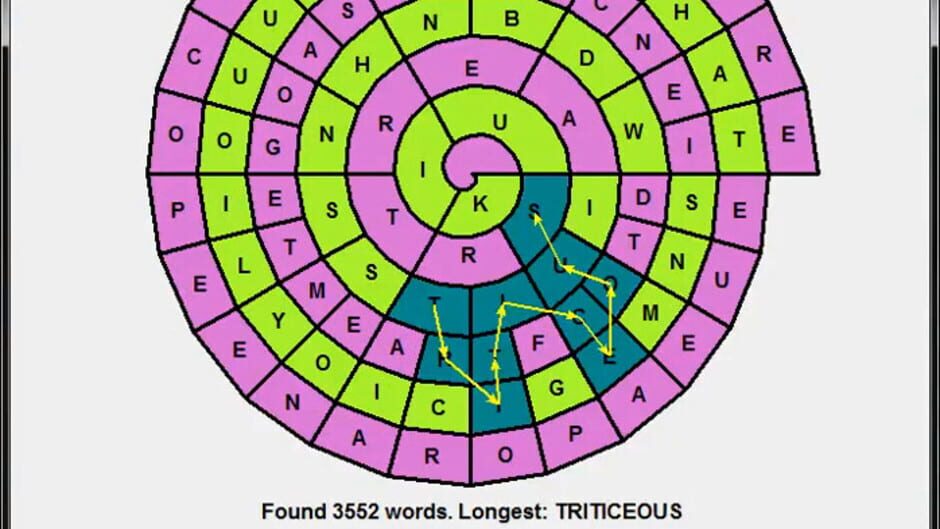 WordSpiral Screenshot