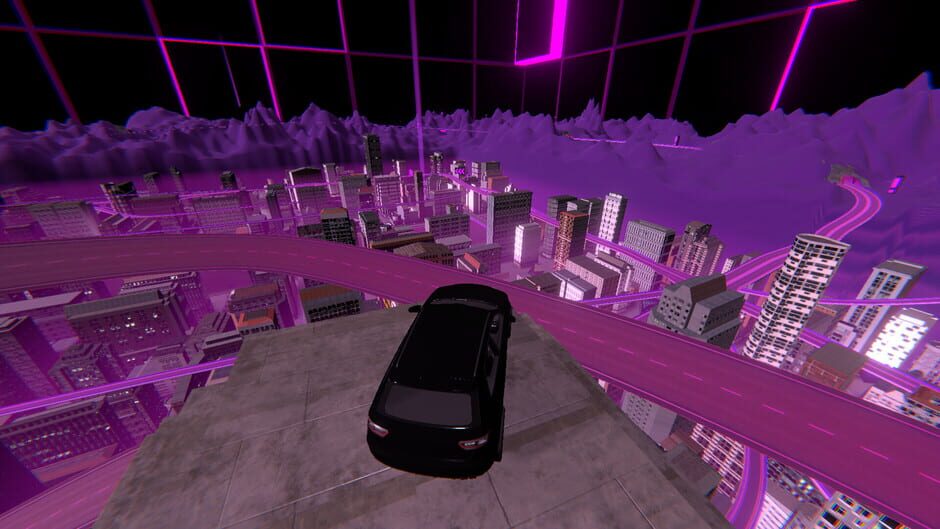 Rhythm Drive: Synthwave City Screenshot