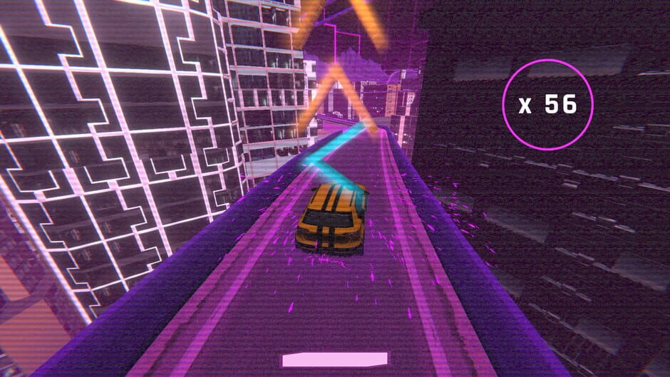 Rhythm Drive: Synthwave City Screenshot