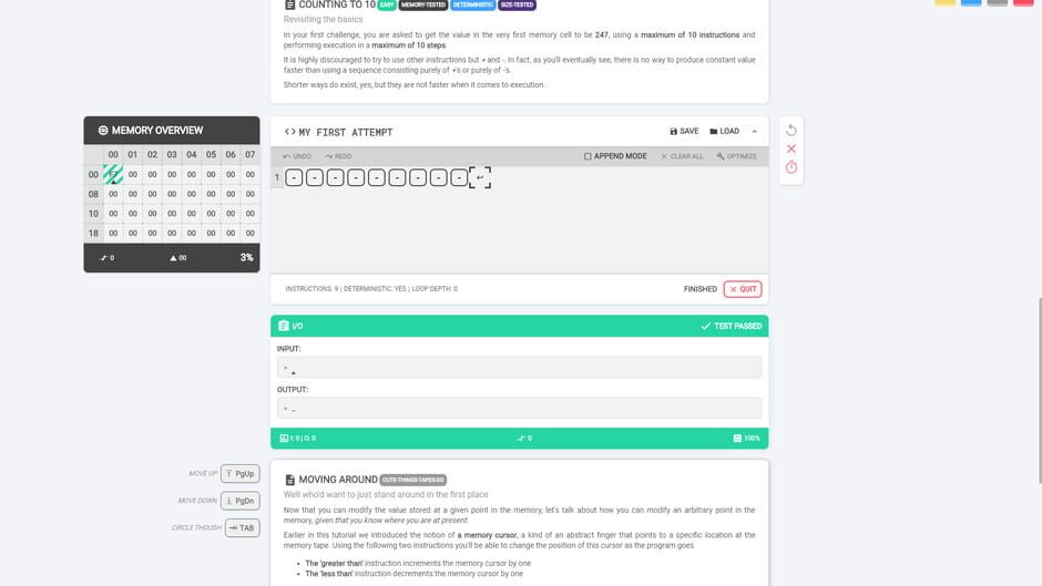 Brainfuck Screenshot