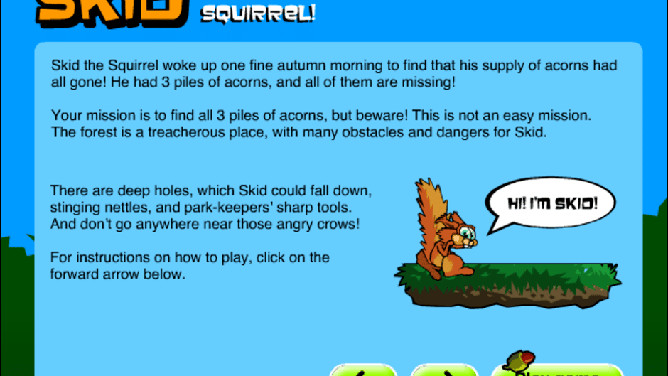 Skid the Scrambling Squirrel Screenshot
