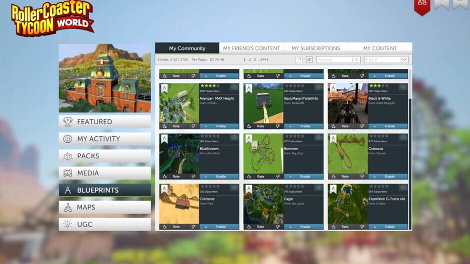 RollerCoaster Tycoon World: Deluxe Edition Screenshot