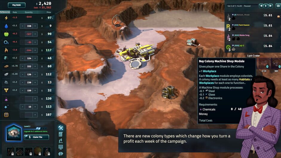 Offworld Trading Company: The Patron and the Patriot Screenshot