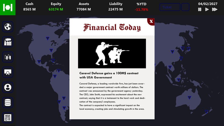 Hedge Fund Tycoon Screenshot