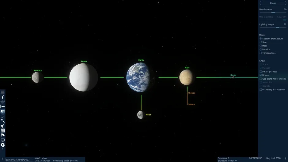 Кадър от SpaceEngine