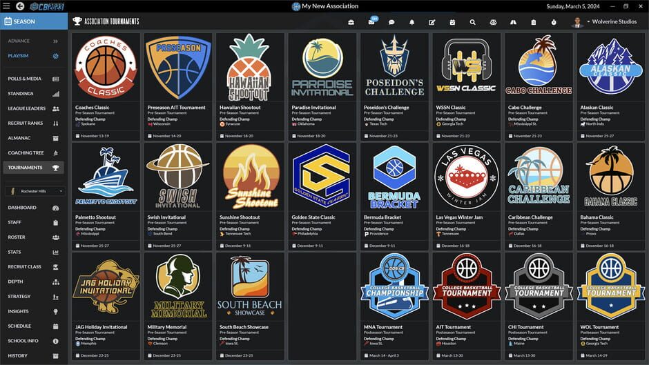 Draft Day Sports: College Basketball 2023 Screenshot