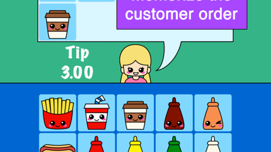 Burger Memory Game Screenshot
