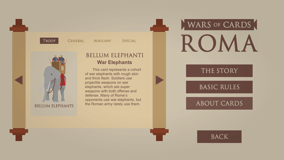 Wars of Cards: Roma Screenshot