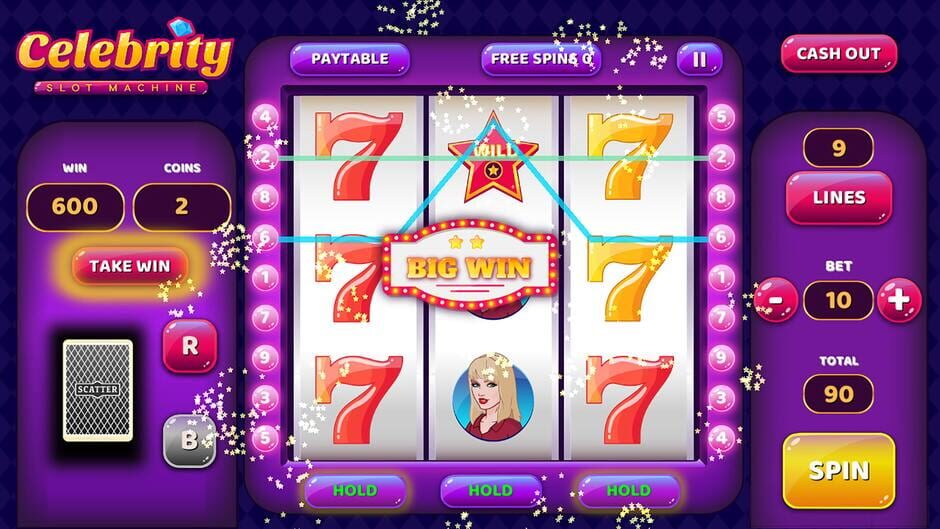Celebrity Slot Machine Screenshot