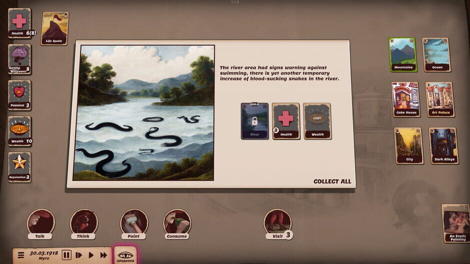 Artist Life Simulator: Cakes and Guns Screenshot