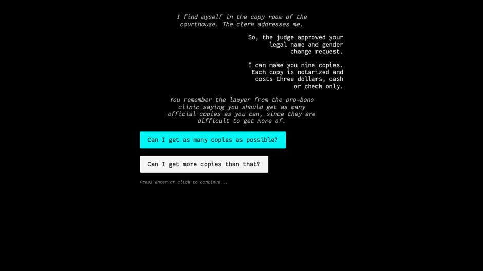 Screenshots Gender Dysphoria