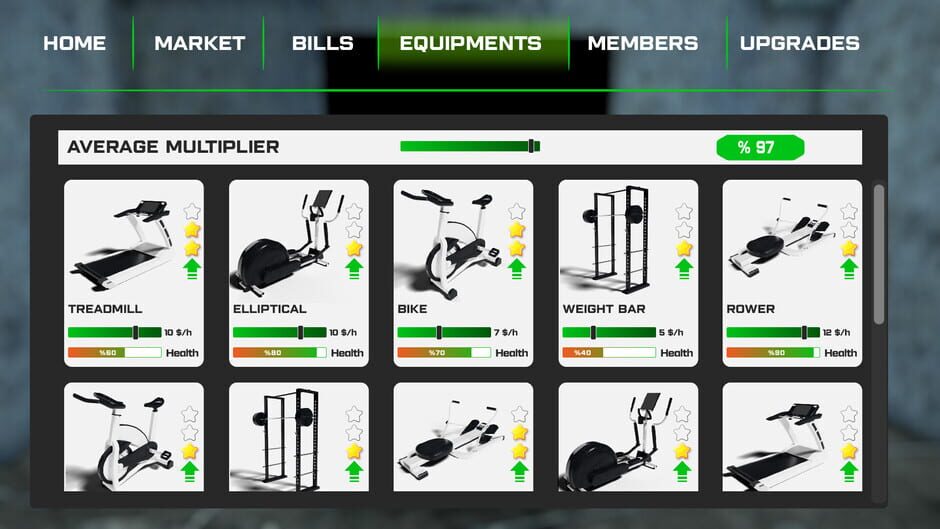 Gym Manager Screenshot