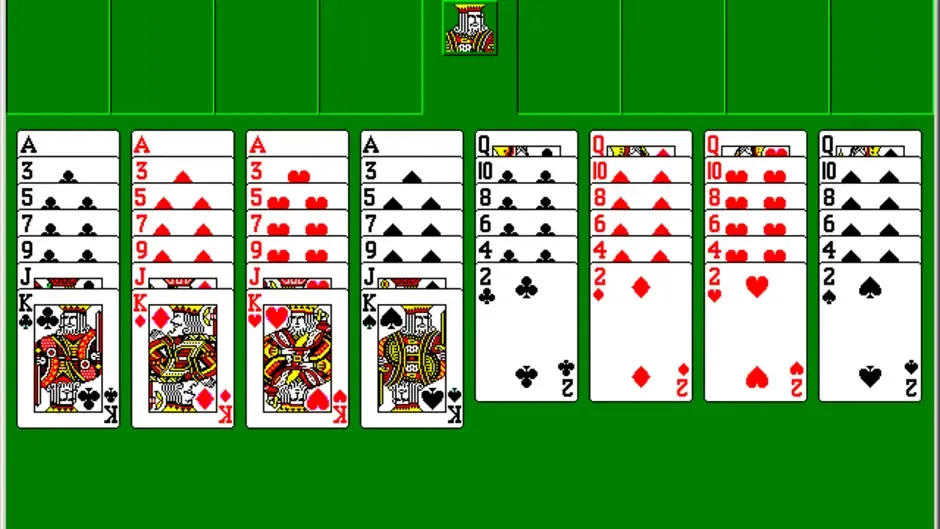 Microsoft FreeCell, captura de tela 1