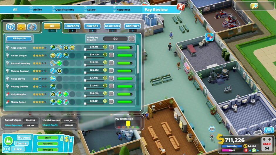 Screenshot Two Point Hospital