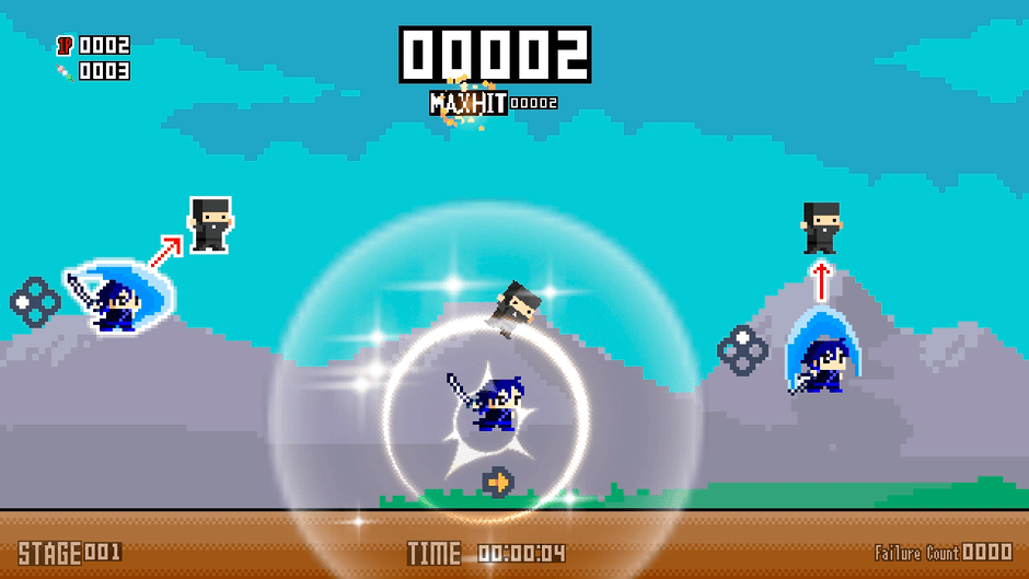 Pixel Game Maker Series: Ninja Otedama R Screenshot