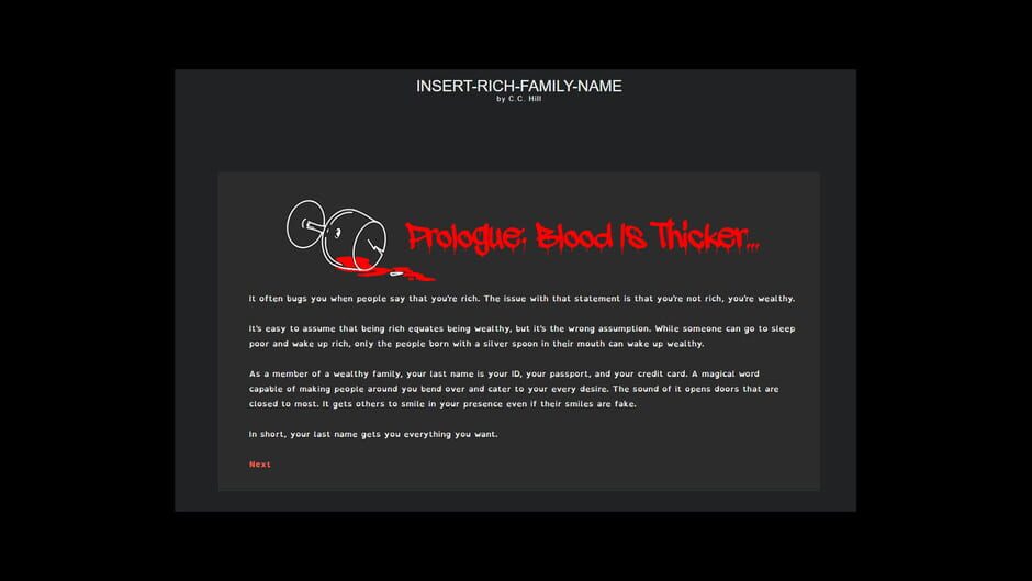 Insert Rich Family Name Screenshot