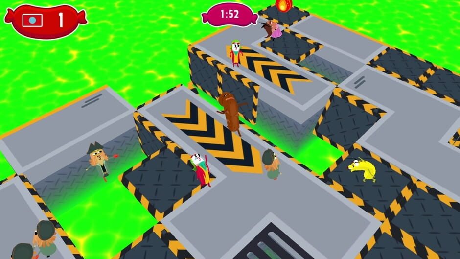 Sausage Wars: Trapdoor Hell Screenshot