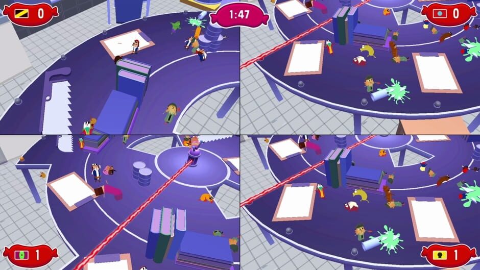 Sausage Wars: Laser Massacre Screenshot