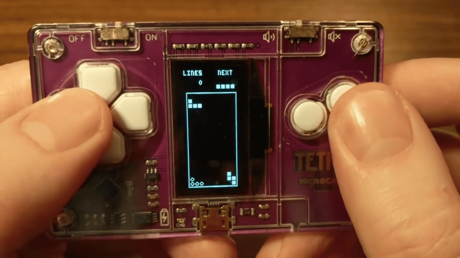 Tetris MicroCard Screenshot