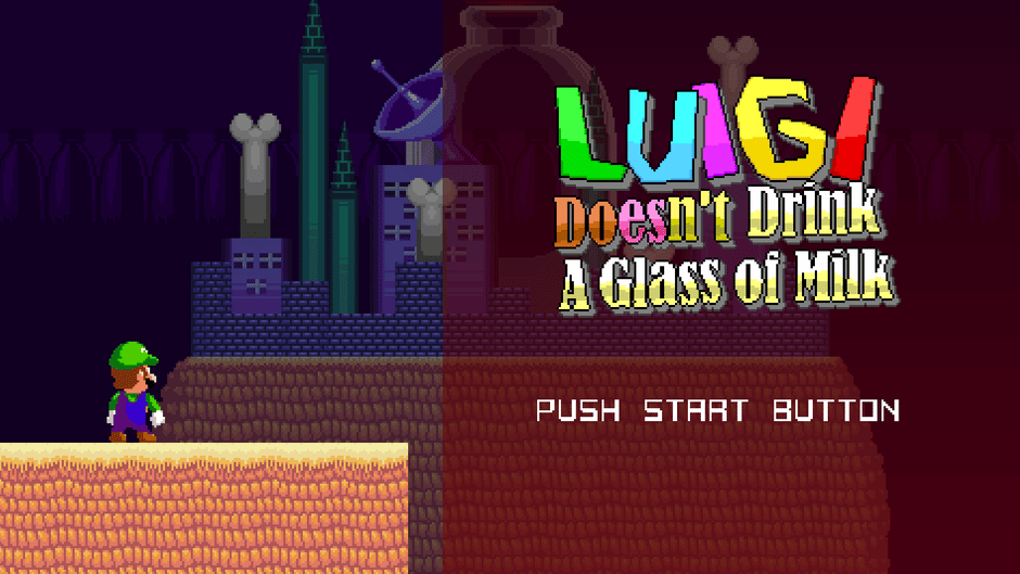 Luigi Doesn't Drink A Glass of Milk Screenshot