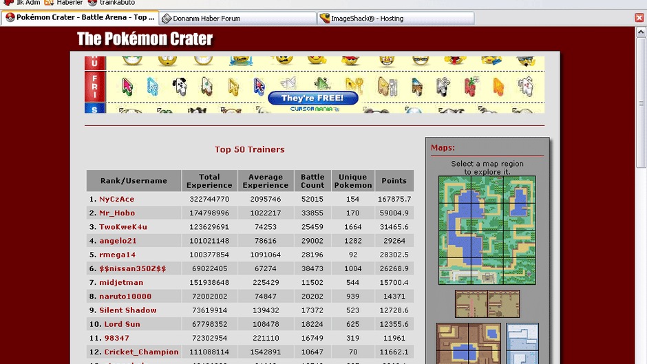 Pokémon Crater Screenshot