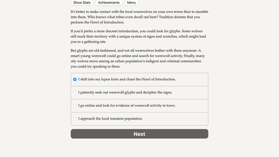 Werewolf: The Apocalypse - The Book of Hungry Names Screenshot