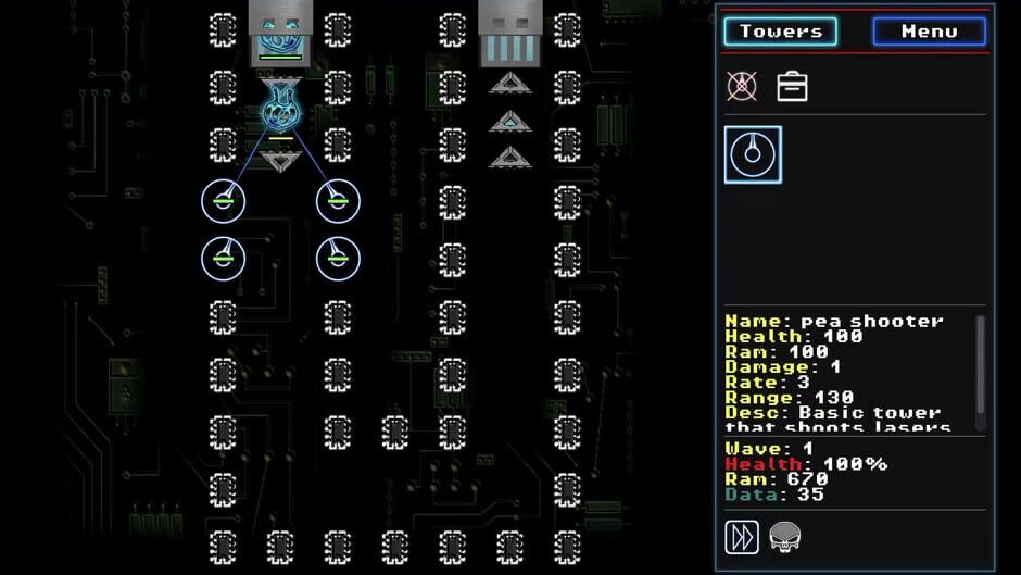 Neon D-Fence Remaster Screenshot