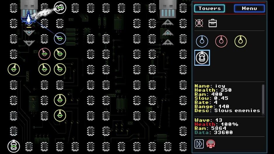 Neon D-Fence Remaster Screenshot