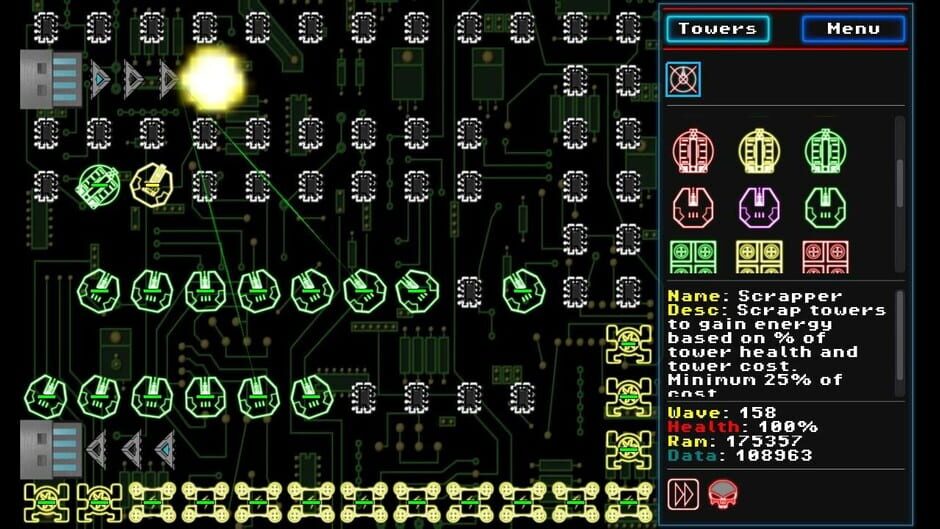 Neon D-Fence Remaster Screenshot