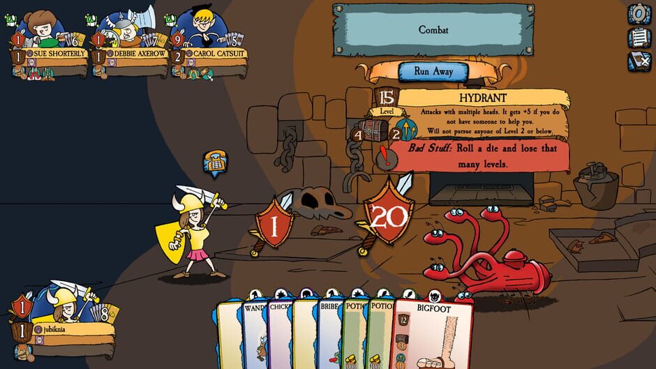 สกรีนช็อตจาก Munchkin Digital: Unnatural Axe (รูปที่ 9)