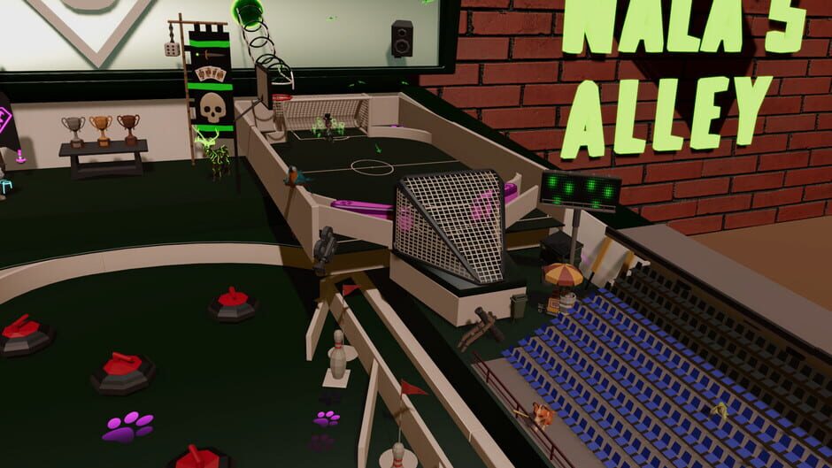 สกรีนช็อตจาก Roxy Raccoon's Pinball Panic: Sports Spectacle (รูปที่ 3)