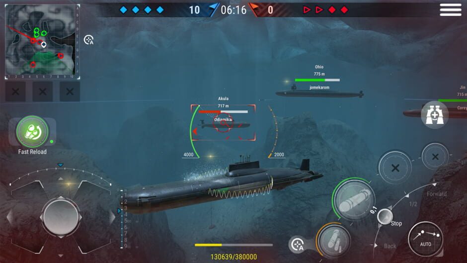 สกรีนช็อตจาก World of Submarines (รูปที่ 3)