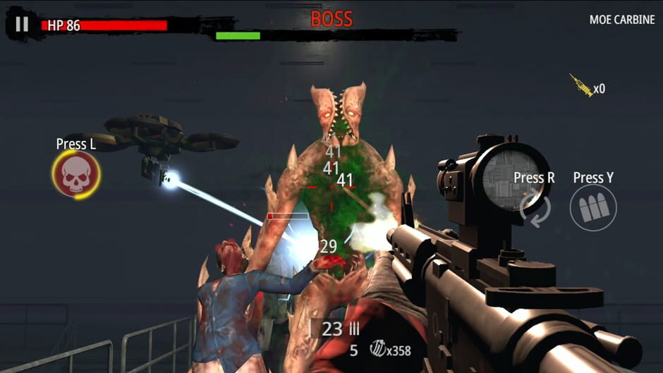 Zombie Hunter: D-Day Screenshot