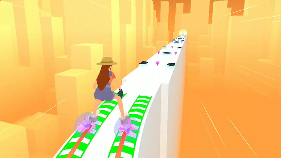 สกรีนช็อตจาก Sky Roller: Rainbow Skating (รูปที่ 3)
