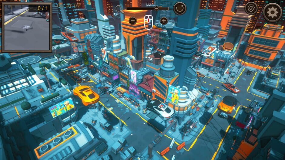 Hidden SciFi City Top-Down 3D Screenshot