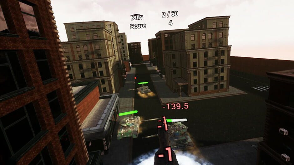 สกรีนช็อตจาก VR Dinosaur City War (รูปที่ 4)